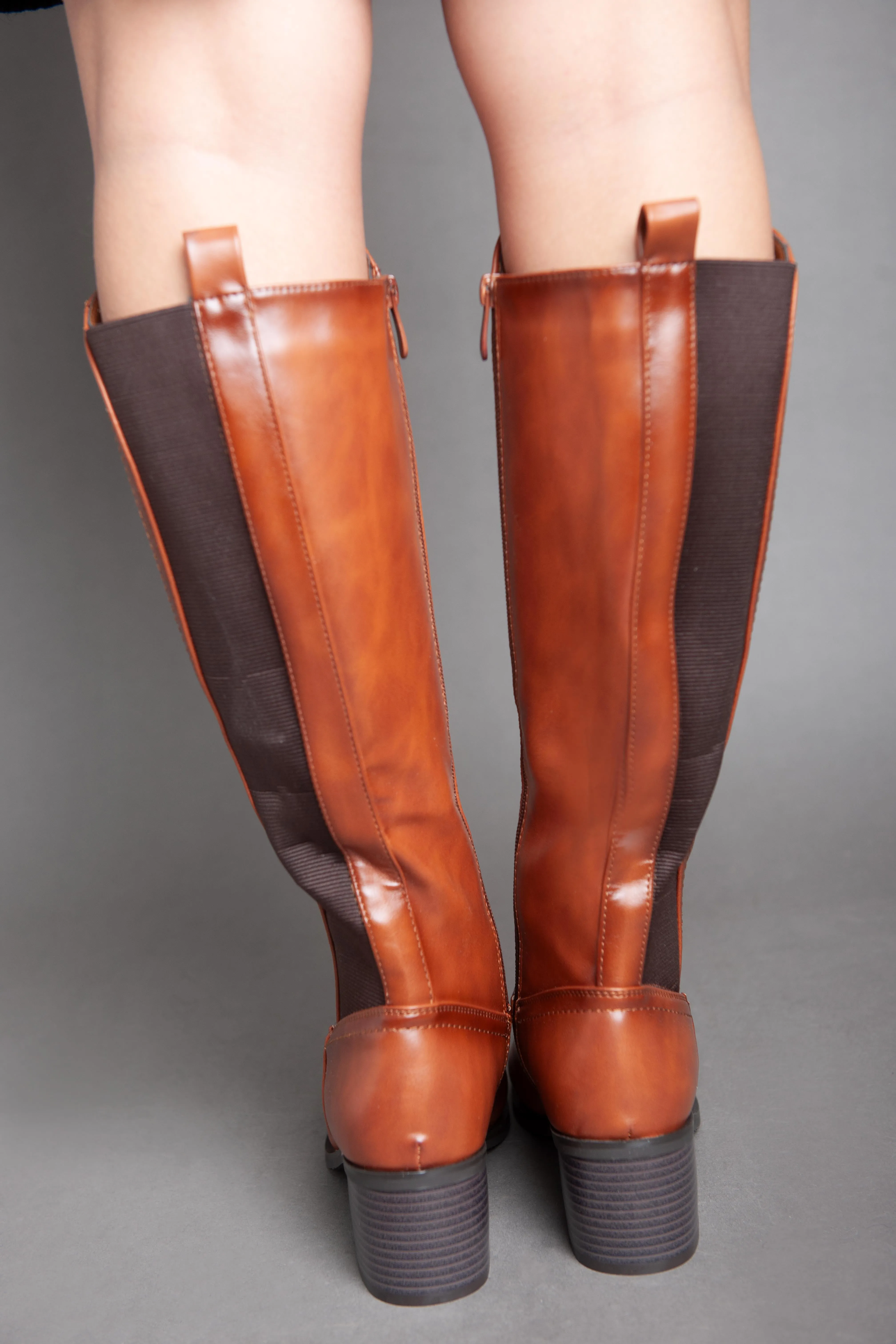 Cowboy Knee Boot - Camel