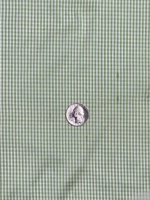 Jade Lime Gingham Shantung 337 Fabric