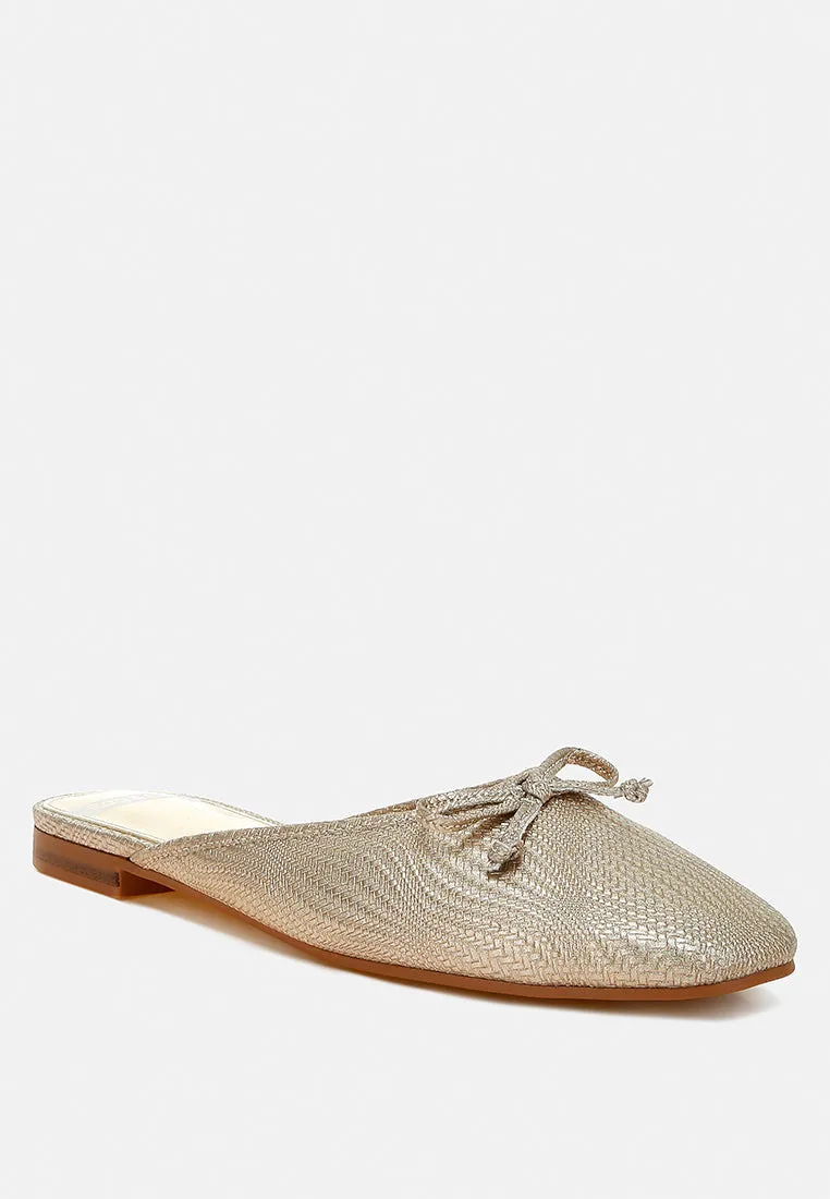 Jaylor Party Bow Slip-On Mules