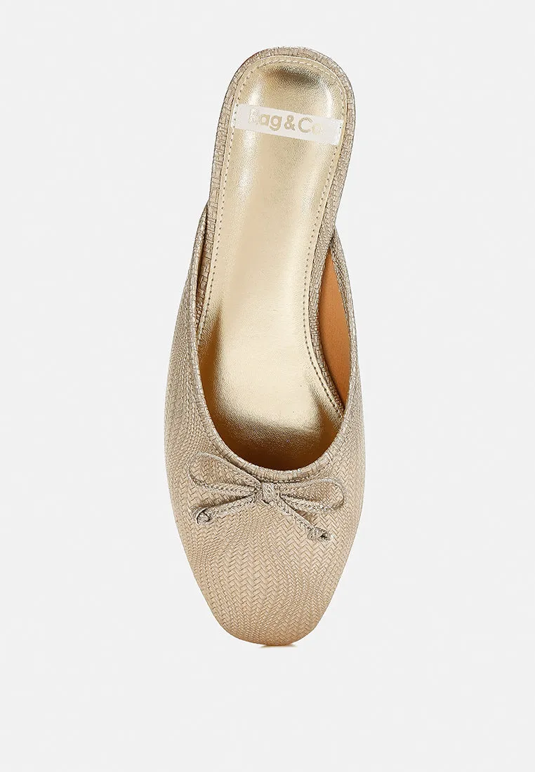 Jaylor Party Bow Slip-On Mules