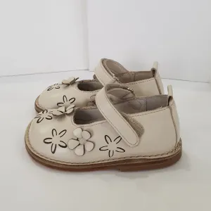 Morello Shoes - Toddler Cream Leather Mary Jane Shoes