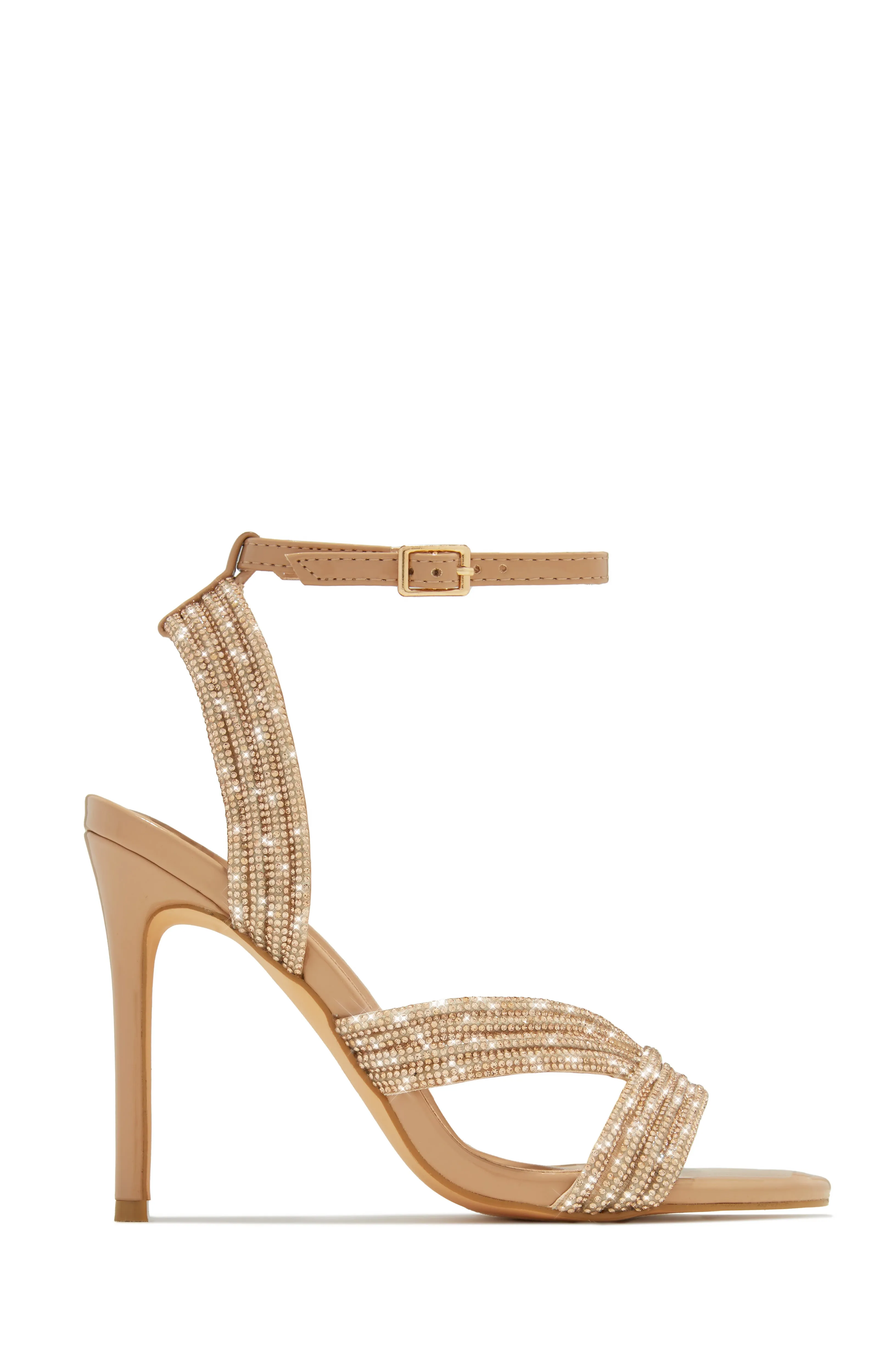 She's Extra Embellished High Heels - Nude