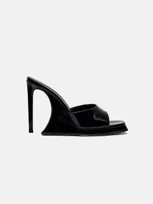 Ursula Mules Patent Leather Black