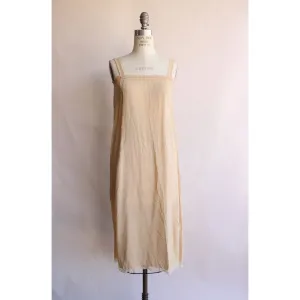 Vintage 1920s Slip in Beige Silk